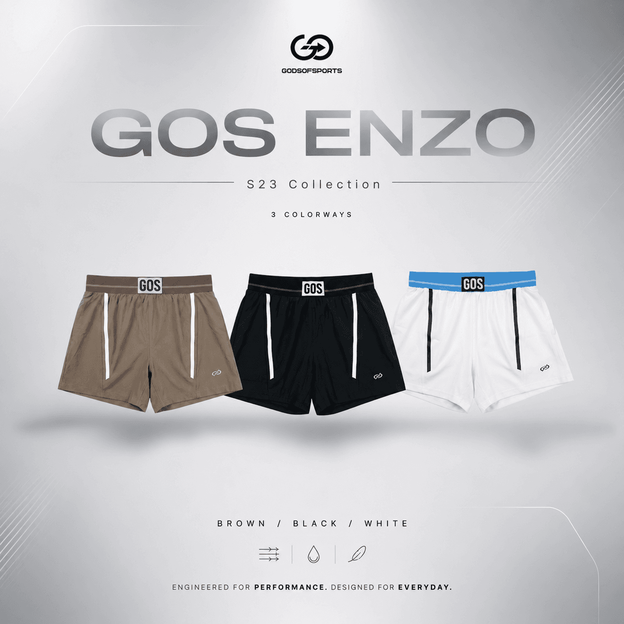 Gods of Sports GOS ENZO sportswear campaign visual